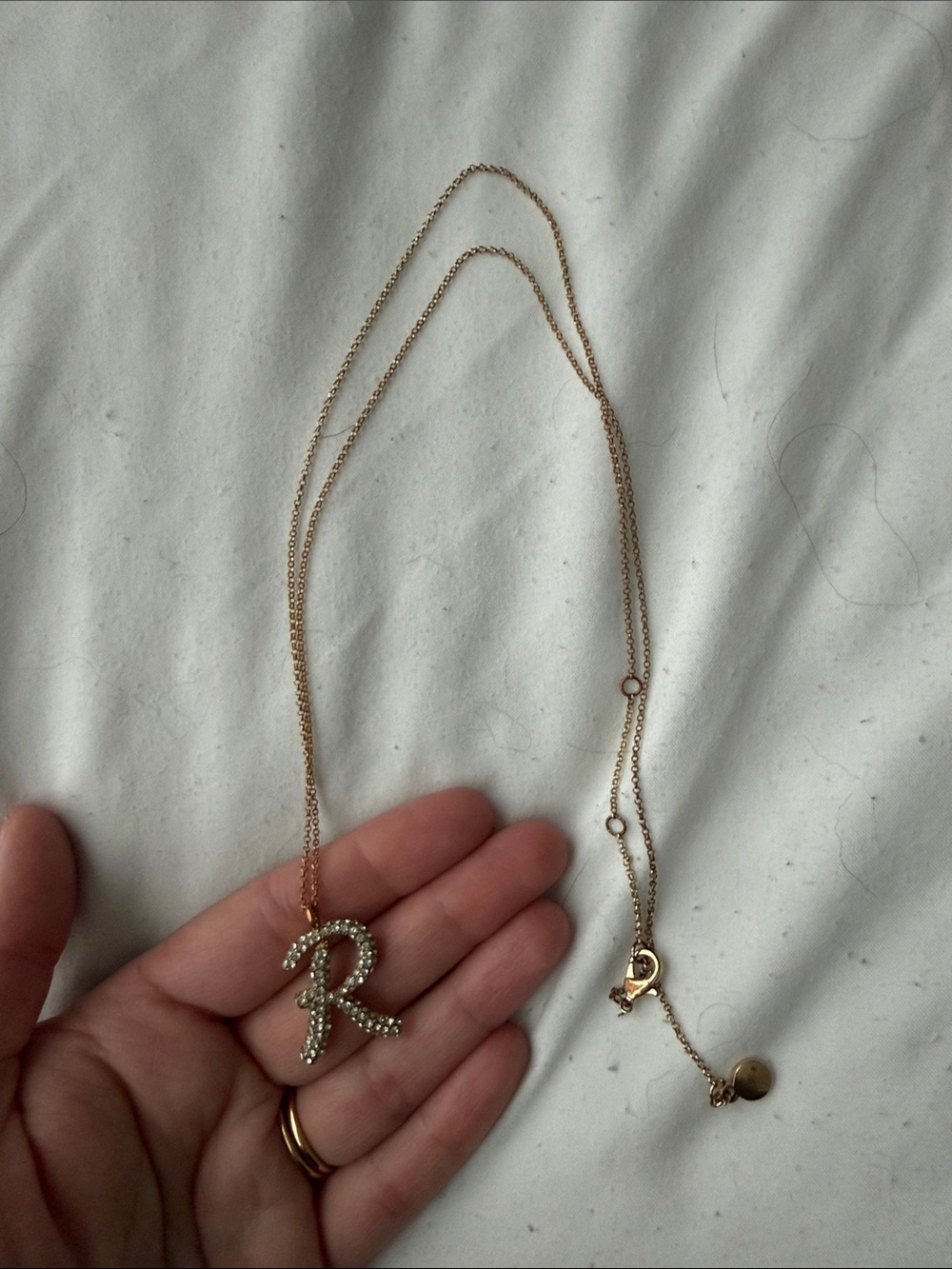 “R” Initial Necklace